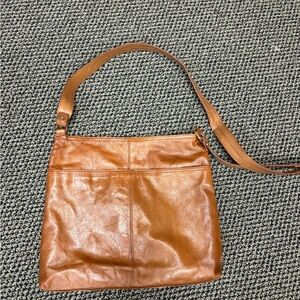 HOBO Cognac Leather Crossbody Bag